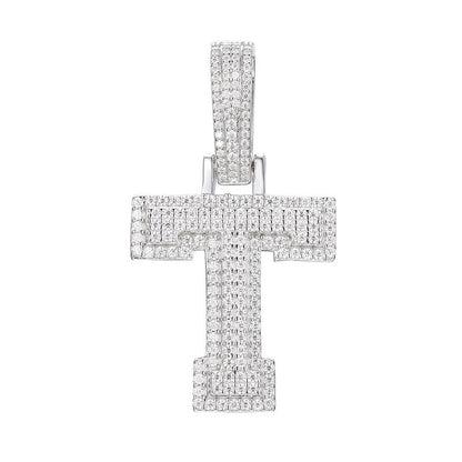 S925 Moissanite A-Z Initial Letter Pendant