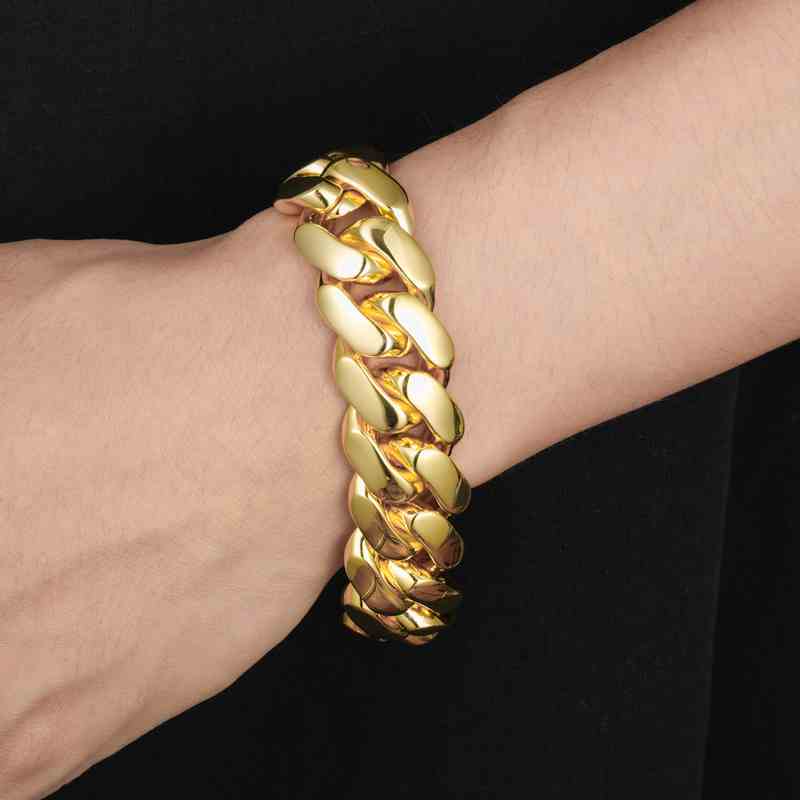 Gold Miami Cuban Link Bracelet