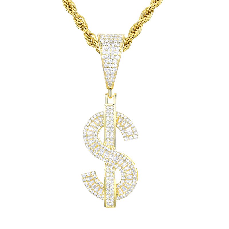 S925 Moissanite Hercules Money Bag Pendant