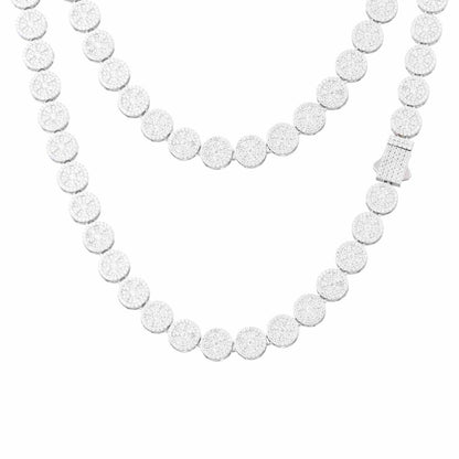 18.5mm S925 Moissanite Sun Moon Elf Ball Link Chain