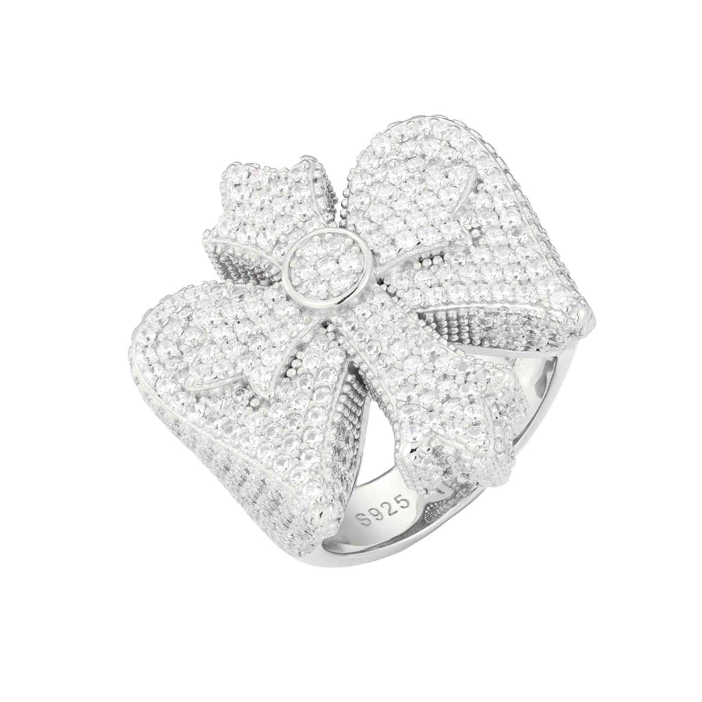 S925 Moissanite Wing Cross Ring