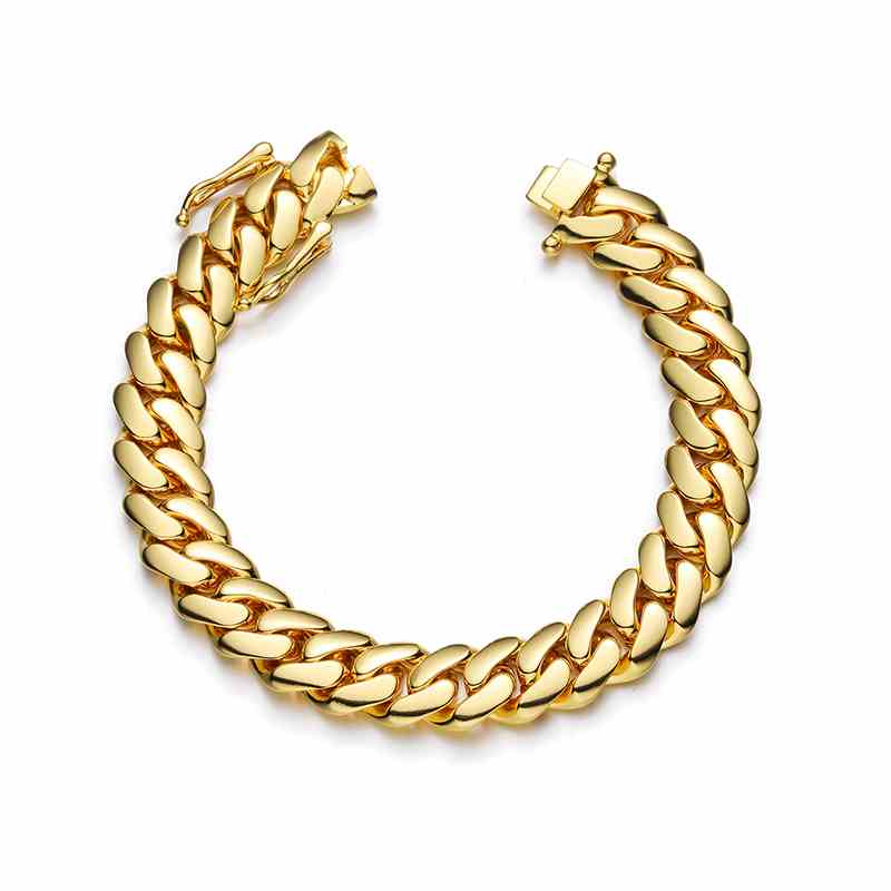 Gold Miami Cuban Link Bracelet
