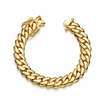 Gold Miami Cuban Link Bracelet