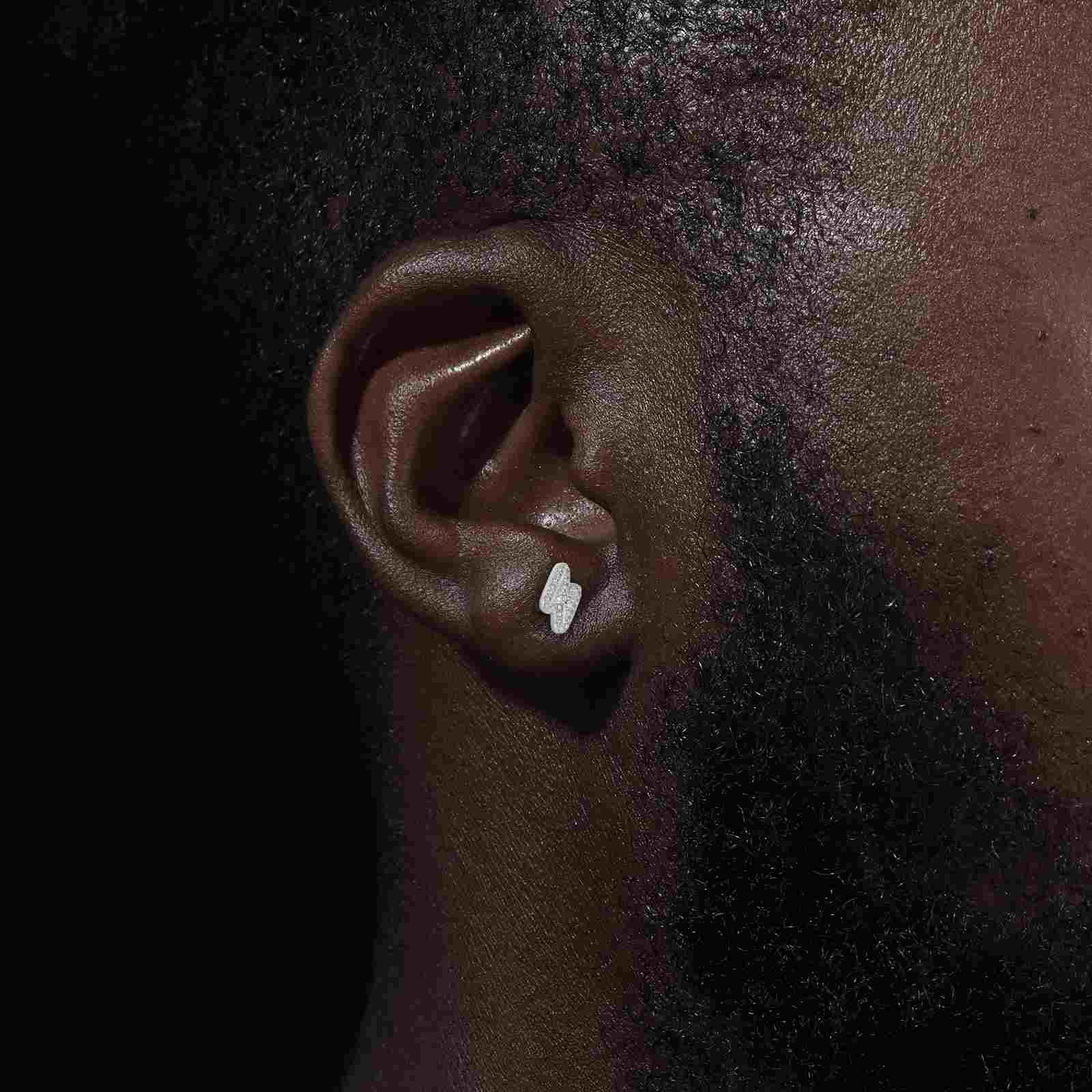 2mm-5mm 1 Row Moissanite Huggie Hoop Earrings