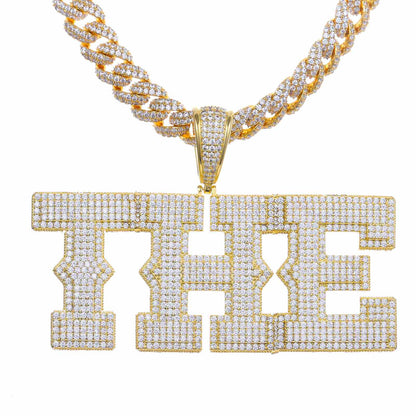 S925 Moissanite Cross Pendant With Letter S