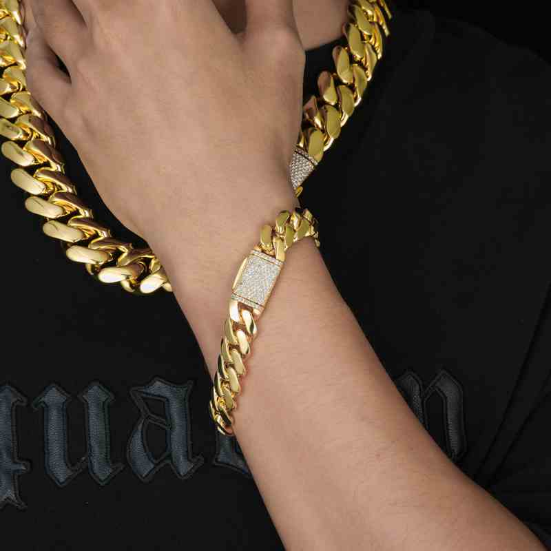 Gold Miami Cuban Link Bracelet