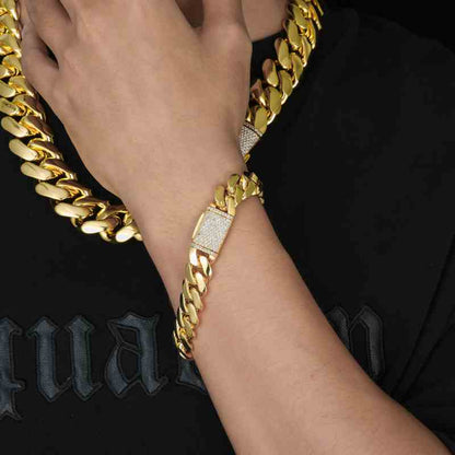 Gold Miami Cuban Link Bracelet