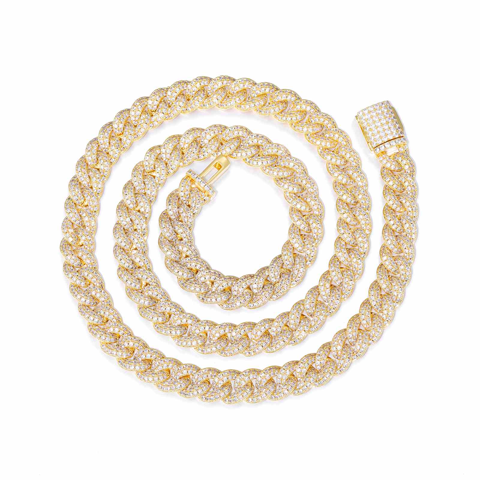 18K Gold Miami Cuban Link Chain Collection