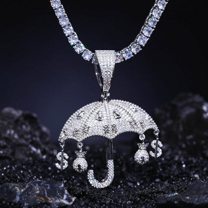 S925 Moissanite Hercules Money Bag Pendant
