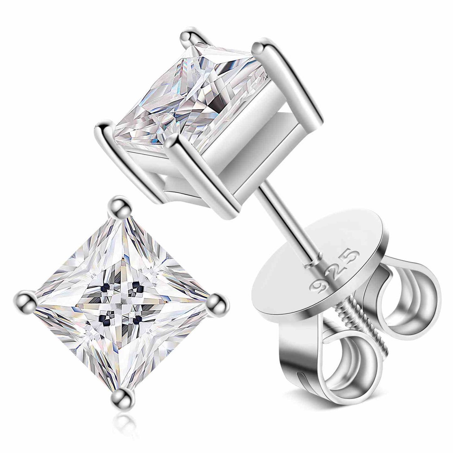 2mm-5mm 1 Row Moissanite Huggie Hoop Earrings