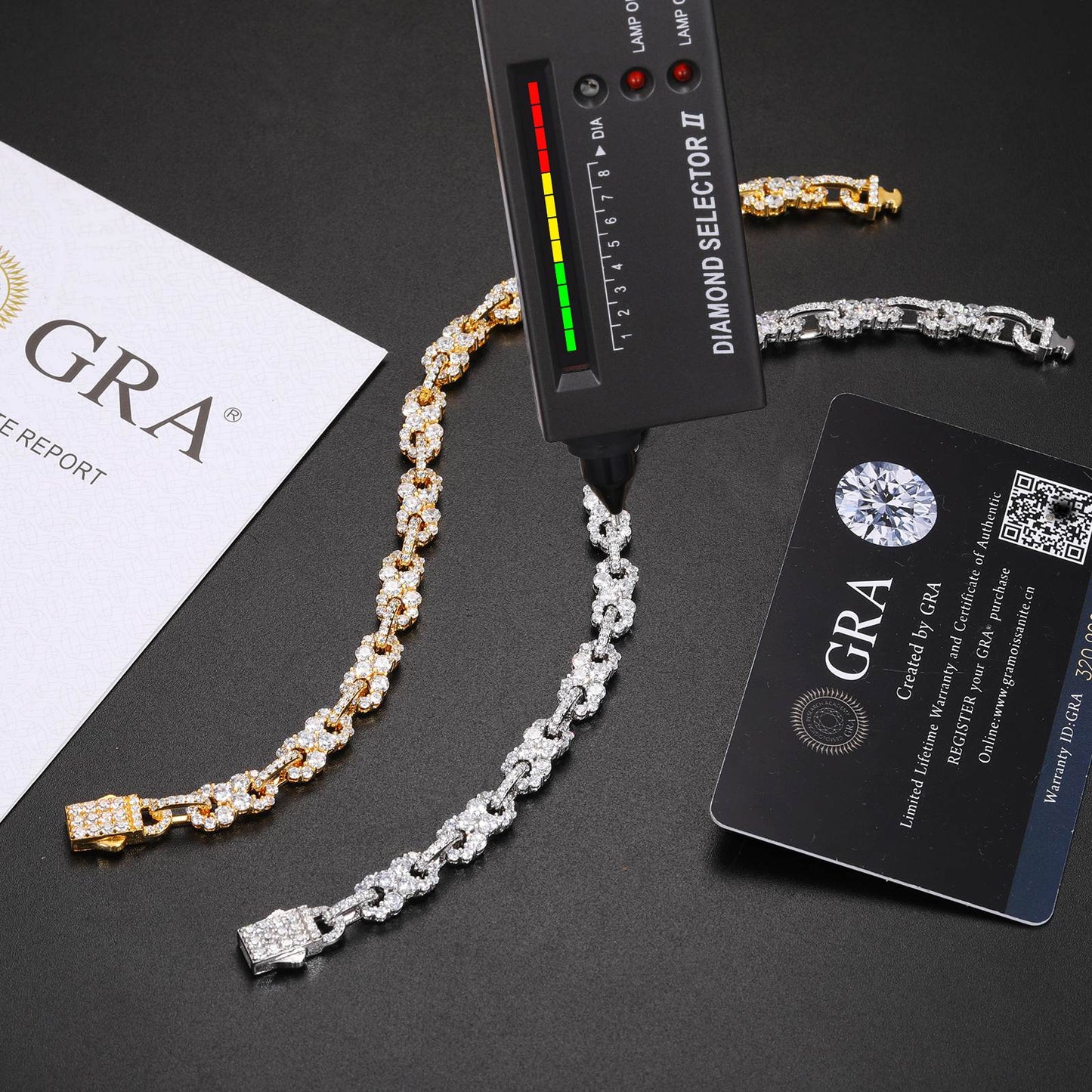 10mm S925 Moissanite Infinity Cuban Link Bracelet